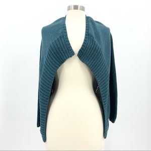 Soft Surroundings Teal Open Front Cardigan Sweater